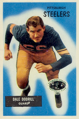1955 Bowman Dale Dodrill #79 Football Card