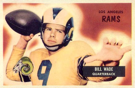 1955 Bowman Bill Wade #78 Football Card