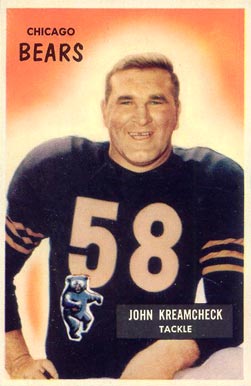 1955 Bowman John Kreamcheck #76 Football Card