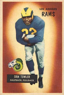 1955 Bowman Dan Towler #47 Football Card