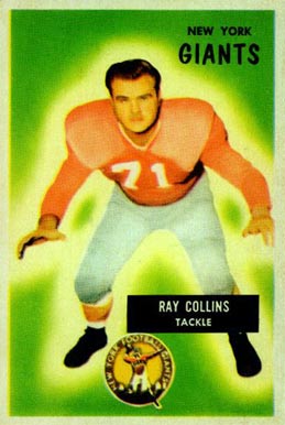 1955 Bowman Ray Collins #41 Football Card