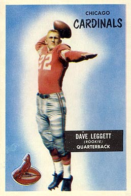 1955 Bowman Dave Leggett #31 Football Card