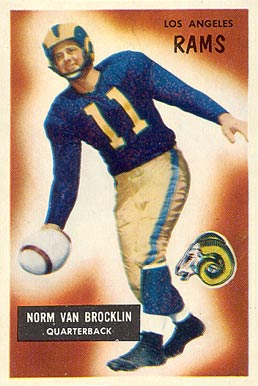 1955 Bowman Norm Van Brocklin #32 Football Card