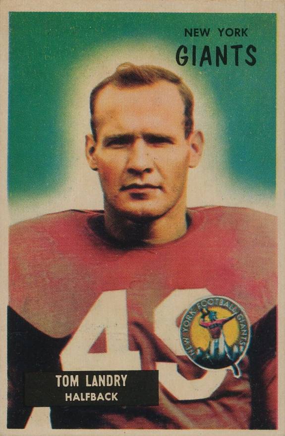 1955 Bowman Tom Landry #152 Football Card
