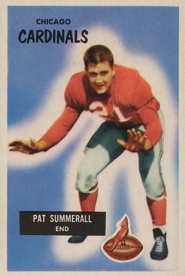 1955 Bowman Pat Summerall #52 Football Card