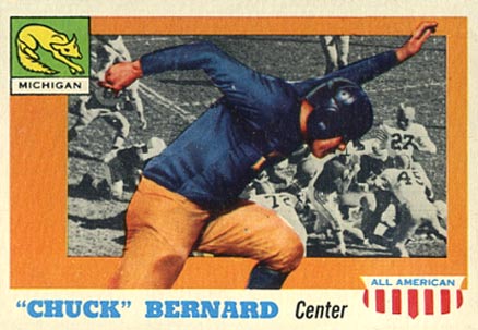 1955 Topps All-American "Chuck" Bernard #94 Football Card