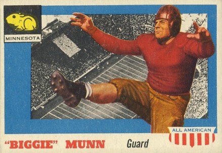 1955 Topps All-American Biggie Munn #92 Football Card