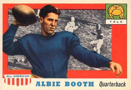 1955 Topps All-American Albie Booth #86 Football Card