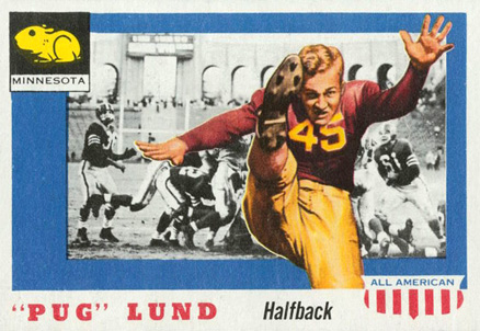 1955 Topps All-American "Pug" Lund #79 Football Card