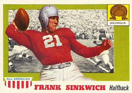 1955 Topps All-American Frank Sinkwich #69 Football Card