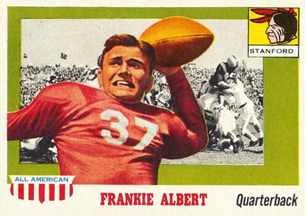 1955 Topps All-American Frankie Albert #67 Football Card
