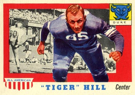 1955 Topps All-American "Tiger" Hill #60 Football Card