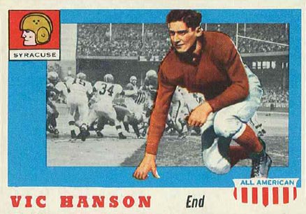 1955 Topps All-American Vic Hanson #57 Football Card