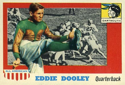 1955 Topps All-American Eddie Dooley #54 Football Card