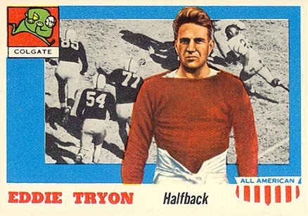 1955 Topps All-American Eddie Tryon #42 Football Card
