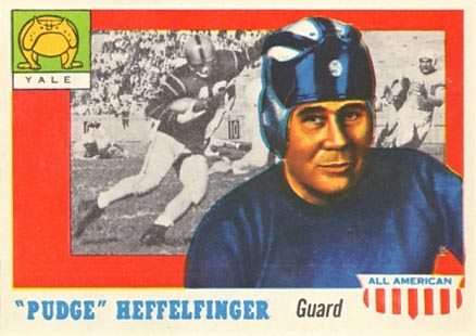 1955 Topps All-American "Pudge" Heffelfinger #18 Football Card