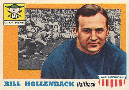1955 Topps All-American Bill Hollenback #96 Football Card