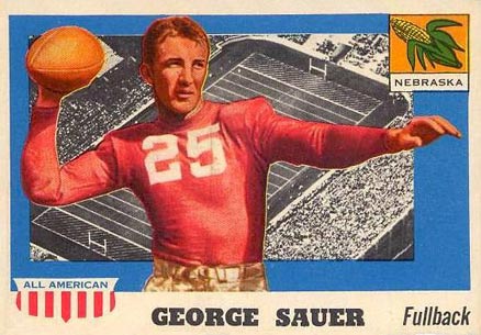 1955 Topps All-American George Sauer #31 Football Card