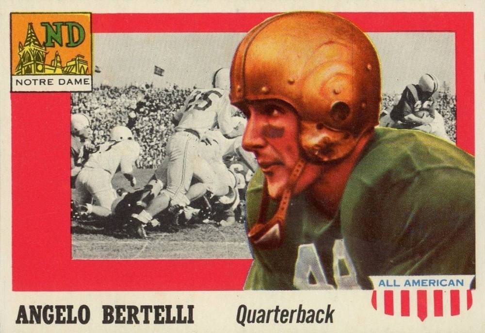 1955 Topps All-American Angelo Bertelli #76 Football Card