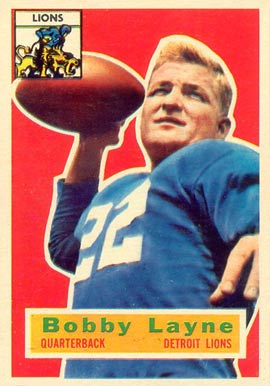 1956 Topps Bobby Layne #116 Football Card