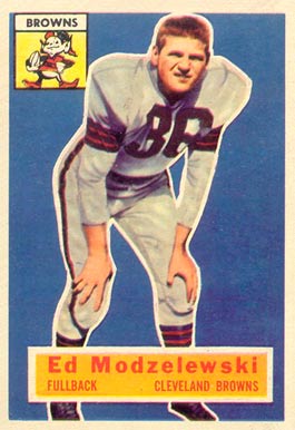 1956 Topps Ed Modzelewski #117 Football Card