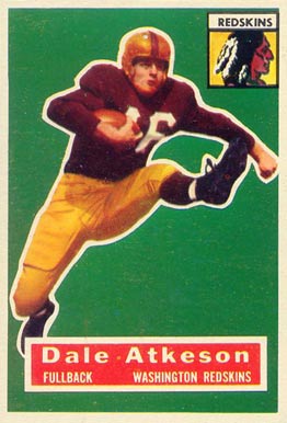 1956 Topps Dale Atkeson #109 Football Card