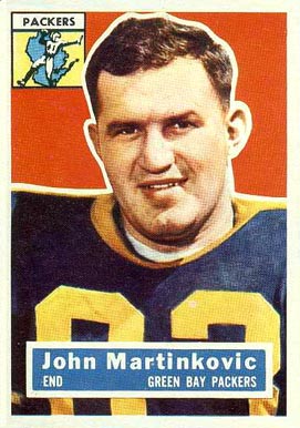 1956 Topps John Martinkovic #91 Football Card