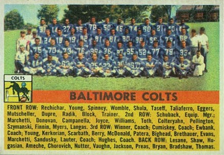 1956 Topps Baltimore Colts #48 Football Card