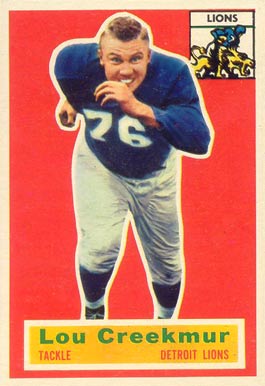 1956 Topps Lou Creekmur #8 Football Card