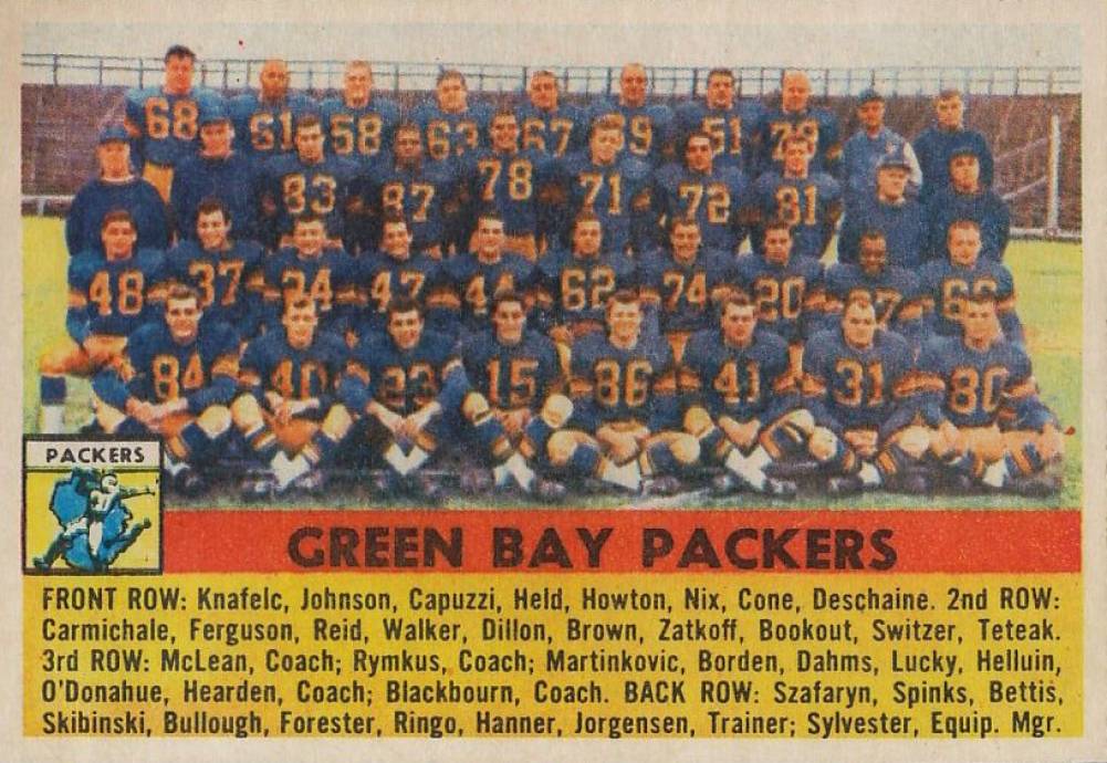 1956 Topps Green Bay Packers #7 Football Card
