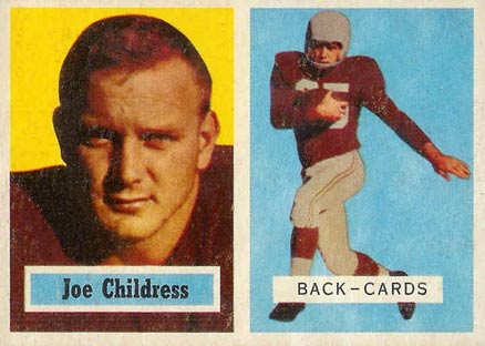 1957 Topps Joe Childress #100 Football Card