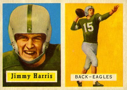 1957 Topps Jimmy Harris #135 Football Card