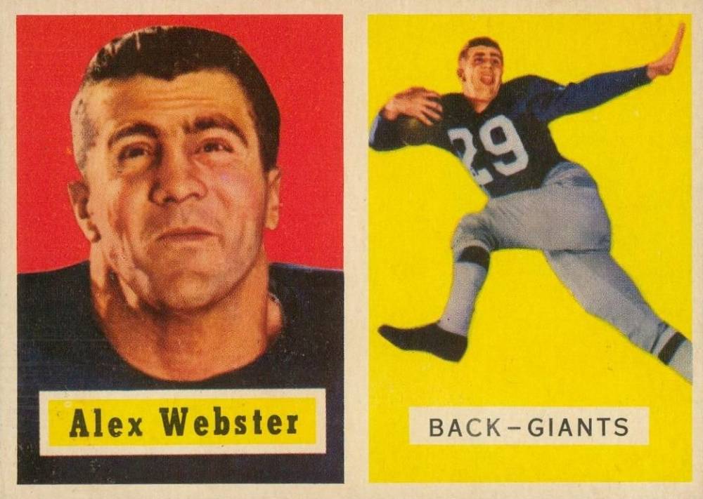 1957 Topps Alex Webster #121 Football Card