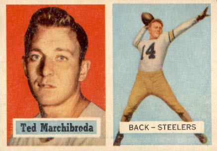 1957 Topps Ted Marchibroda #113 Football Card