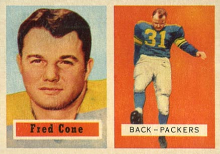 1957 Topps Fred Cone #107 Football Card