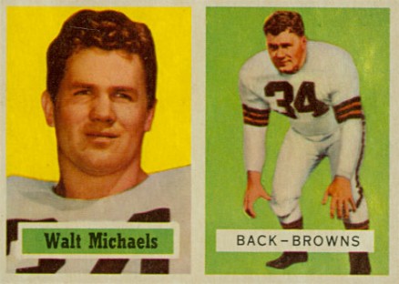 1957 Topps Walt Michaels #102 Football Card