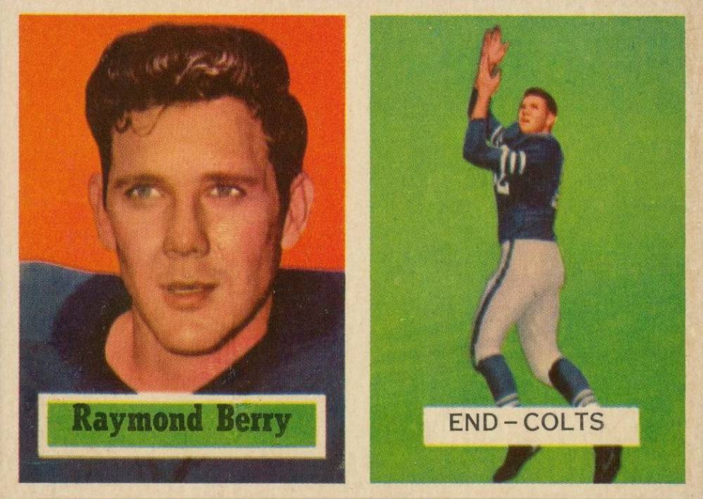 1957 Topps Raymond Berry #94 Football Card