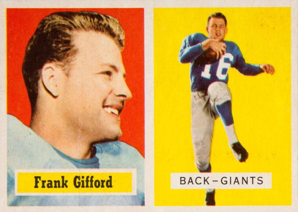 1957 Topps Frank Gifford #88 Football Card