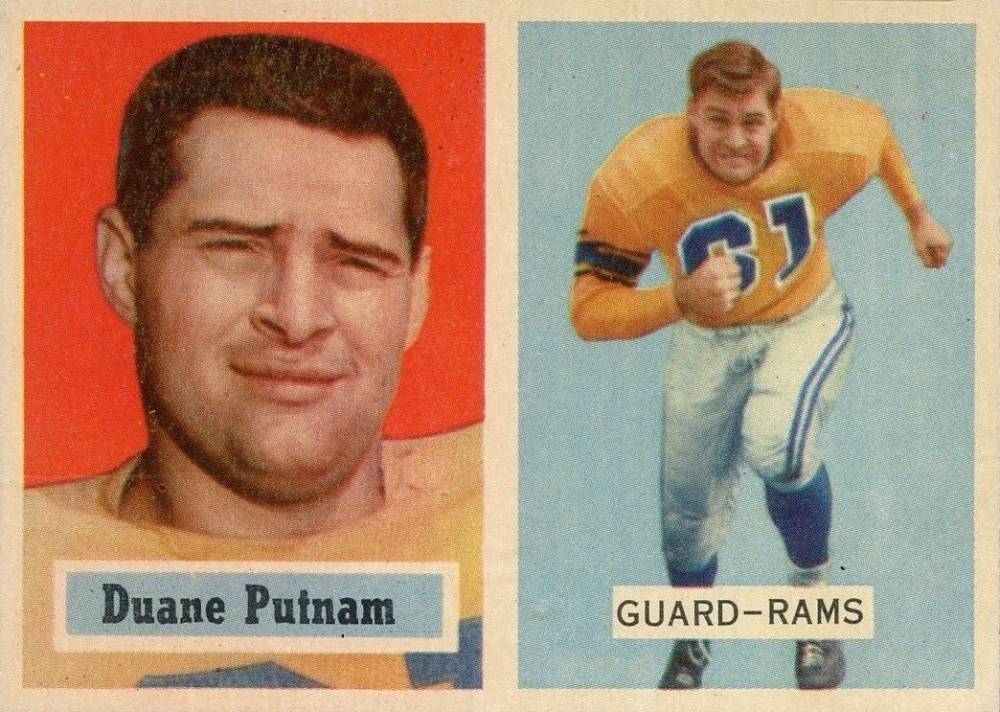 1957 Topps Duane Putnam #87 Football Card