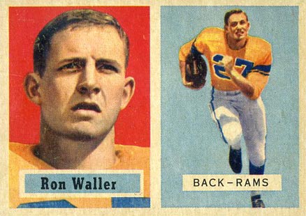 1957 Topps Ron Waller #82 Football Card