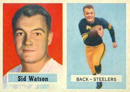 1957 Topps Sid Watson #75 Football Card