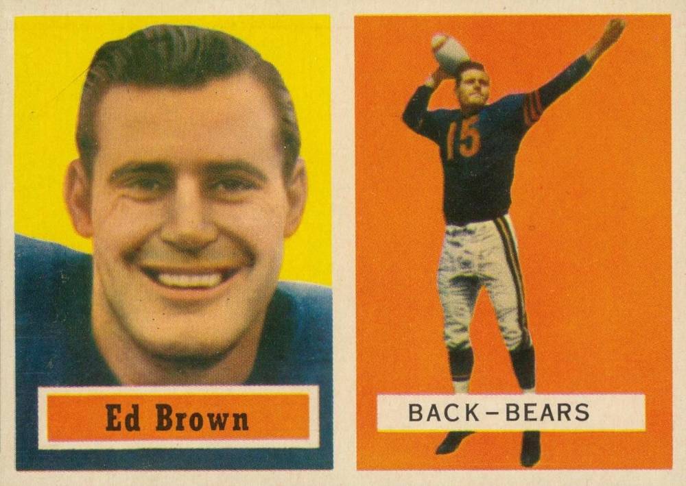1957 Topps Ed Brown #43 Football Card