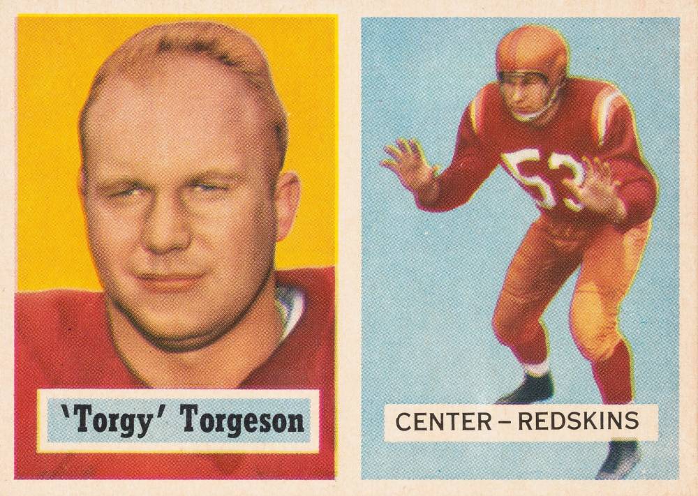 1957 Topps Torgy Torgeson #12 Football Card
