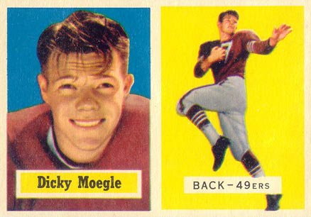 1957 Topps Dick Moegle #116 Football Card