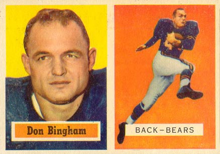 1957 Topps Don Bingham #117 Football Card