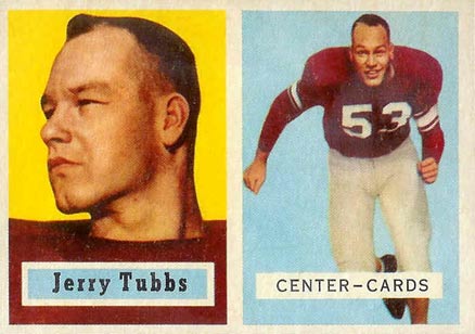 1957 Topps Jerry Tubbs #125 Football Card