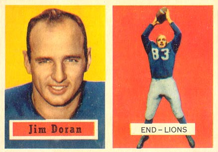 1957 Topps Jim Doran #131 Football Card