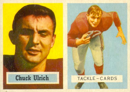 1957 Topps Chuck Ulrich #136 Football Card