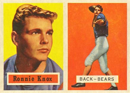 1957 Topps Ronnie Knox #149 Football Card