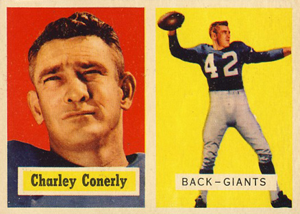 1957 Topps Charley Conerly #109 Football Card